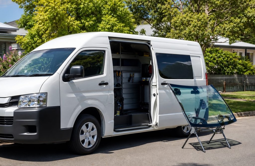 Brisbane Mobile Auto Glass service van ready for a mobile windscreen replacement